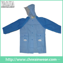 Revestimento de PVC Impermeável Moda Rain Coat para Crianças